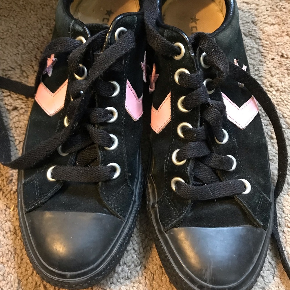 Converse Black and Pink One Star 8.5/6.5